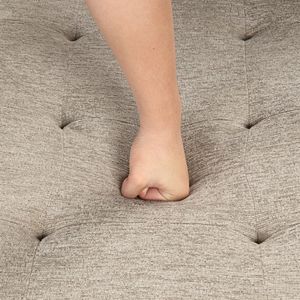 104.5 Modern L-Shaped 3-Seater Reversible Sectional Couch Pull-Out <b>Sleeper</b> <b>Sofa</b> with Storage Chaise 2 Stools for Living Room - Product Image 5