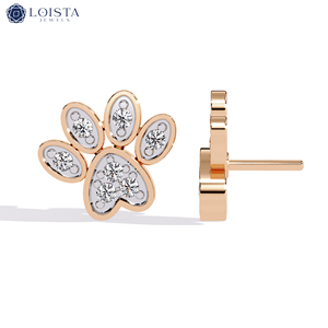 Pendientes de Aro con Diamantes Cultivados en Laboratorio, Joyería Fina Clásica de Lujo Loista Jewels, Diamantes CVD - Product Image 1