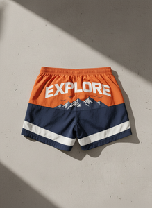 High Quality Custom Men's Retro Nylon Windbreaker <b>Shorts</b> Color Block Quick Dry Athletic Running <b>Gym</b> Training Streetwear <b>Shorts</b> - Product Image 6