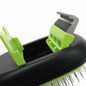 5 in 1 Convertible Interchangeable Bristle Pin and Massage Grooming Pet Comb Deshedding Dematting Premium Pet Grooming Product - Product Image 3