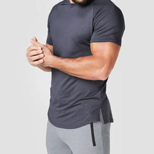 เสื้อยืดออกกำลังกายผู้ชาย แห้งเร็ว ผ้าคอตตอน 100% เนื้อผ้าวอร์สเตด แขนสั้น สำหรับฝึกซ้อมในยิม - Product Image 6