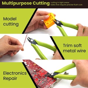 Mini-pince plate à bec effilé, à ressort, en acier inoxydable, pour la fabrication de bijoux, le pliage et la mise en forme du fil, outil de bricolage - Product Image 2