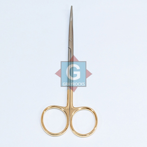กรรไกรผ่าตัดเมทเซนบาุมด้ามทองคำขายดีที่สุด โค้งปลายทู่ ทำจากสแตนเลส - Product Image 2