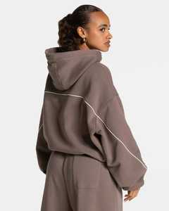 Fabricantes de Ropa Deportiva, Conjunto Personalizado de Sudadera con Capucha y Pantalones de Felpa Francesa de 500 Gsm, Ropa de Gimnasio, Conjunto Deportivo de Dos Piezas para Mujer - Product Image 2