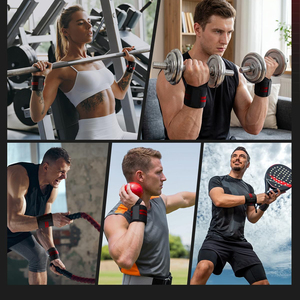 Bandes de compression réglables en néoprène pour le soutien des poignets lors de la musculation - Product Image 6