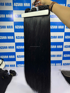 ราคาขายส่ง AZURA HAIR ผมแท้คุณภาพสูงแบบเครื่องจักรเย็บสองชั้น สีธรรมชาติ ต่อผมสไตล์ต่างๆ ผมแท้เวียดนาม 100% - Product Image 4