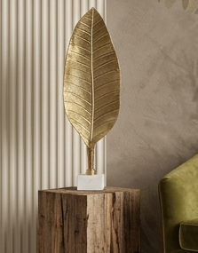 Objet décoratif élégant en forme de feuille, moderne et luxueux, en aluminium, pour la maison, design unique pour table, idéal pour mariage, produit très vendu - Product Image 6