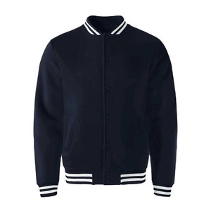 Custom Designed Men's Wool Varsity Jacket Stand Collar Wholesale - Product Image 4
