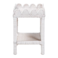 Table d'appoint en rotin naturel style bohème pour salon, tabouret d'appoint, table basse, provenance usine Vietnam
