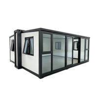 Maison conteneur de luxe extensible 20ft 40ft, Villa mobile, Chambre, Cuisine, Salon, Atelier