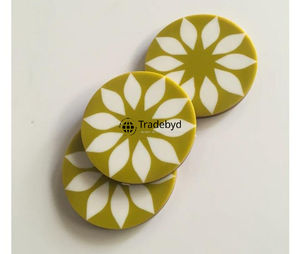 Posavasos Cuadrado de Lujo con Incrustaciones de Hueso Hecho a Mano, Decorativo para Mesa de Centro, Colores Personalizables, Tradebyd - Product Image 2