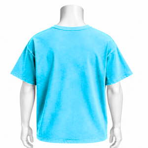 Aqua Weathered <b>Pocket</b> Tee Garment Dyed Cotton Short Sleeve <b>T</b> <b>Shirt</b> Relaxed Fit Chest <b>Pocket</b> Vintage Casual Streetwear Summer - Product Image 2