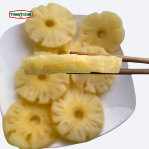 สับปะรดหั่นชิ้นในน้ำเชื่อม 20 ออนซ์ 30 ออนซ์ A10 รสหวานอมเปรี้ยว 24 กระป๋องต่อกล่อง ผลิตในเวียดนาม โดยบริษัท Trung Thanh - Product Image 2