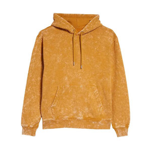 Sweats à capuche confortables pour hommes, effet délavé, basiques automne-hiver, sweats à capuche premium 100% coton effet délavé - Product Image 1