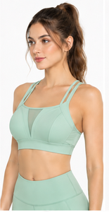 Sujetador Deportivo de Secado Rápido para Mujer, Sin Costuras, para Yoga, Fitness, Gimnasio, Top Corto, de Alto Impacto, Acolchado, Elástico, con Soporte, para Correr - Product Image 5