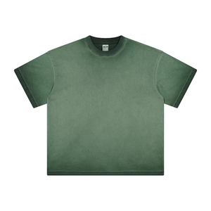 T-shirt décontracté pour homme, col rond, noir uni, polyester/coton, non tissé, respirant, sans couture, pour l'été - Product Image 3