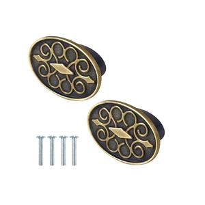 Poignée de porte à finition antique, boutons de meuble durables en zinc pour tiroirs, armoires de cuisine, poignée décorative pour la maison - Product Image 1