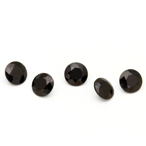 AAA Quality Natural <b>Black</b> Onyx 14x14MM Round Faceted Loose Gemstone Beads for Jewelry Making Wholesale Supply - Product Image 4