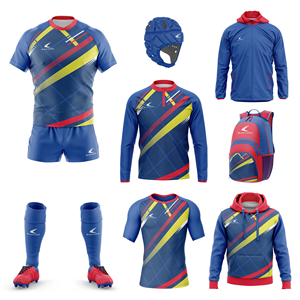 Camiseta Deportiva de Rugby para Hombre, Modelo 2025, Corte Ajustado, Estampada, con Logotipo Frontal Personalizado, Transpirable, de Secado Rápido y Antibacteriana - Product Image 3