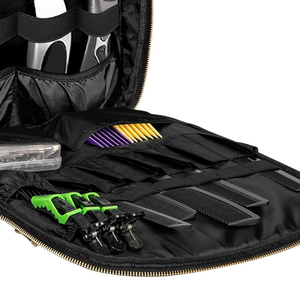 Sac à dos professionnel pour barbier avec compartiments organisés pour outils et fournitures, transport pratique pour les soins personnels masculins - Product Image 4