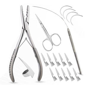 Kit d'outils professionnels pour extensions de cheveux en acier inoxydable à fermeture magnétique, écologique, prix usine Kaamir Instruments - Product Image 3