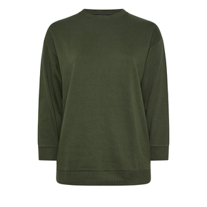Plus Size Women's Breathable Autumn Winter Purple Sweatshirt Comfortable Jersey Fabric Crew <b>Neck</b> Long Sleeves Polyester/Cotton - Product Image 5