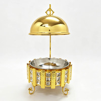 Hotel Catering 8L Goldener Edelstahl Hängender Chafing Dish Speisenwärmer für Buffet