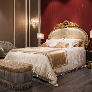 Hot Sale hotel emma Luxury Classic White Gold Bedroom Set Upholstered <b>Bed</b> <b>Frame</b> Elegant Royal Furniture for Hotel Villa - Product Image 4