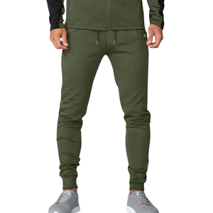 Pantalons de jogging pour hommes, entraînement, gym, athlétique, coupe ajustée, extensible, respirant, séchage rapide, polyester/rayonne, vente en gros, OEM, ODM - Product Image 5