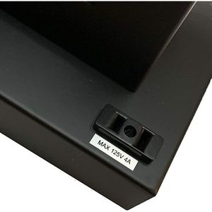 22 \ "lampada da tavolo centrotavola in cristallo quadrato oro con luce notturna nera porta USB e presa di corrente - Product Image 4