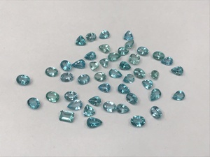 Piedra Natural azul de neón pulida para hacer joyas, piedra Natural, Gema Natural, cabujones lisos, Gema suelta, lote de forma mixta, tamaño para fabricación de joyas - Product Image 3