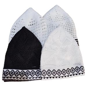 Bonnet Kufi musulman pour hommes, ajustable, en tissu de coton respirant, chapeau de prière musulman extensible, fabriqué au Bangladesh, toutes saisons - Product Image 3