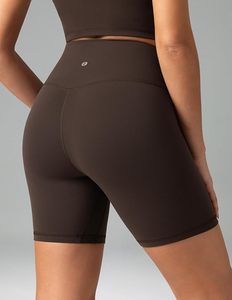 Shorts Deportivos de Cintura Alta para Mujer, Color Sólido, Tejido Elástico, Estilo Deportivo, Cintura Elástica, Pantalones Cortos Sin Costuras - Product Image 4