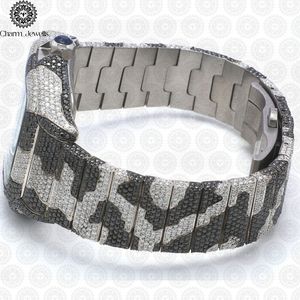 Charm Jewells Stainless Steel <b>Diamond</b> <b>Watch</b> Square Analog Dial Sapphire Crystal Luxury Fashion Unisex 38mm - Product Image 3