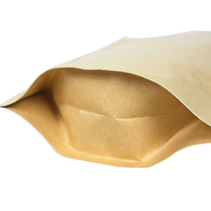 Bolsas Reutilizables de Papel Kraft para Almacenamiento de Alimentos con Ventana, Bolsas de Fondo Plano con Ventana y Cierre - Product Image 3