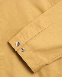 เสื้อแจ็กเก็ตผ้าซาตินสำหรับผู้ชายเสื้อทำงานแนวสตรีทเสื้อทำงานผ้าแคนวาสสำหรับใส่ทำงานมีซิปปกสองชั้น - Product Image 4