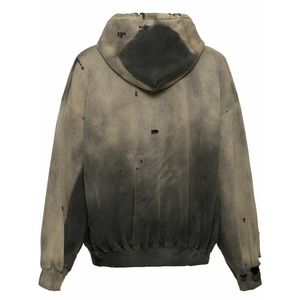 Hoodie délavé effet soleil pour homme, manches longues, style décontracté, confortable, style streetwear, best-seller. - Product Image 5