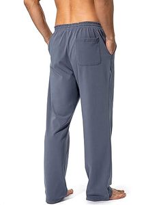 Pantalon de jogging OEM pour homme, taille mi-haute, en polaire écologique imperméable avec poche zippée, pantalon de survêtement décontracté - Product Image 3