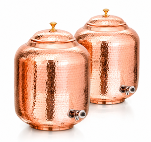 Premium Durable Eco-Friendly Pure Copper Hammered Handi Set <b>Tin</b> Lining Traditional Cookware Serving Cooking Elegant Tableware - Product Image 5