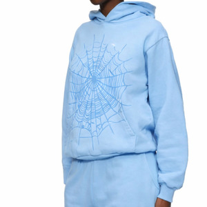 Conjunto de Sudadera con Capucha y Pantalones a Rayas de Corte Regular Personalizado, Estilo Urbano, de Algodón y Felpa, para Hombre, Otoño, Marca Privada OEM ODM - Product Image 4