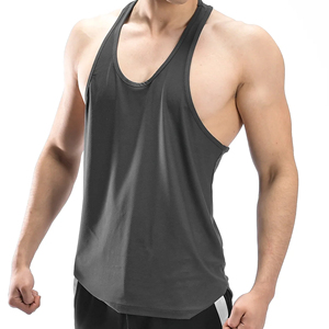Débardeur Homme Uni Respirant Personnalisé Col Rond Sans Manches Décontracté pour Entraînement et Gym – Vente en Gros - Product Image 4