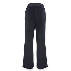 Pantalones de salón de terciopelo de lujo con cintura elástica de alta calidad para mujer 255Gsm pantalones de pierna ancha de estilo informal cómodo de invierno - Product Image 2