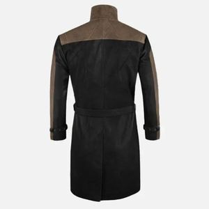 <b>Long</b> <b>Leather</b> coat Customizable Real Genuine <b>Leather</b> <b>Long</b> <b>Jacket</b> for Men <b>long</b> coat <b>Leather</b> for men and women - Product Image 2