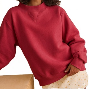 Sudadera de Cuello Alto para Mujer, Clásica, Lisa, de Manga Larga con Cuello Alto, Logotipo Personalizado, Tejido Transpirable y Ajustable - Product Image 3