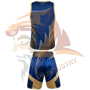 Uniformes de Boxeo al Por Mayor, Kit de Uniformes Deportivos de Boxeo 100% Poliéster, Chaleco y Pantalones Cortos de Boxeo Personalizados - Product Image 3