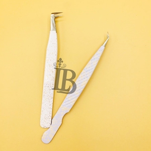 Pinzas de Extensión de Pestañas de Alta Calidad, Pinzas para Pestañas de Visón con Mango Suave y Punta Precisa, Especiales para Pestañas, con Logotipo - Product Image 3