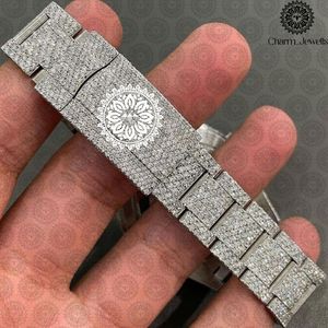 Montre de luxe pour homme en acier inoxydable Charm Jewells, cadran 40 mm, bracelet 20 mm, mouvement mécanique, étanche 10 bars, date automatique, fonction push - Product Image 3
