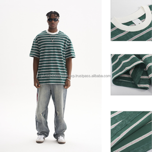 Camiseta Unisex Gruesa, Cómoda y Elegante, de Corte Holgado, Lisa, Personalizable, Clásica, de Verano, Lavada, Informal, de Manga Corta - Product Image 4