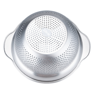 Assured quality nicely made stainless steel <b>strainers</b> ideal for rinsing fruits, vegetables, rice, and lentils efficiently - Product Image 5