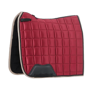 Ensemble de tapis de selle en satin de qualité supérieure avec bonnet d'oreille assorti |   Tapis de selle équestre matelassé |   Équipement d'équitation en gros - Product Image 1